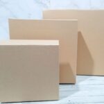 Caja craft tapa bisagra ciega lisa 24x24x7 cm x 10 u