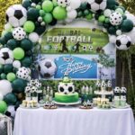 Set de decoración con globos fútbol x 113 piezas