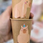 Vasos de polipapel craft x 10 u Capybara - Capibara