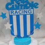 Adorno para torta base redonda Racing