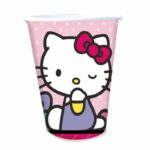 Vasos de polipapel x 8 u Hello Kitty