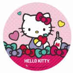 Platos de carton estampados x 8 u Hello Kitty