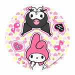 Platos estampados Kuromy y My Melody x 8 u