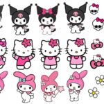 Lámina chocotransfers Pascuas M 4 Kitty y amigos