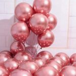 GLobo de látex Chrome 10 pulgadas rosa gold x 10 u