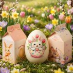 Caja para huevo de pascuas multiuso 7x7x8 cm x 10 unidades