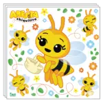 Servilletas de papel estampadas Abejitas x 20 unidades