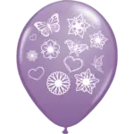 Globos de látex estampados mariposas x 10 unidades