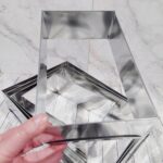 Cintura de hojalata fija rectangular 8 cm de alto 18 x 28 cm