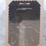 Caja para desayuno craft con visor 25x35x12 cm