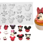 Molde de silicona para modelar Mickey y accesorios surtidos
