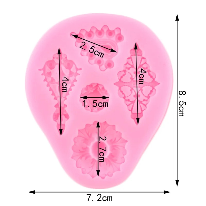 Molde de silicona gemas BM 1413 con medidas