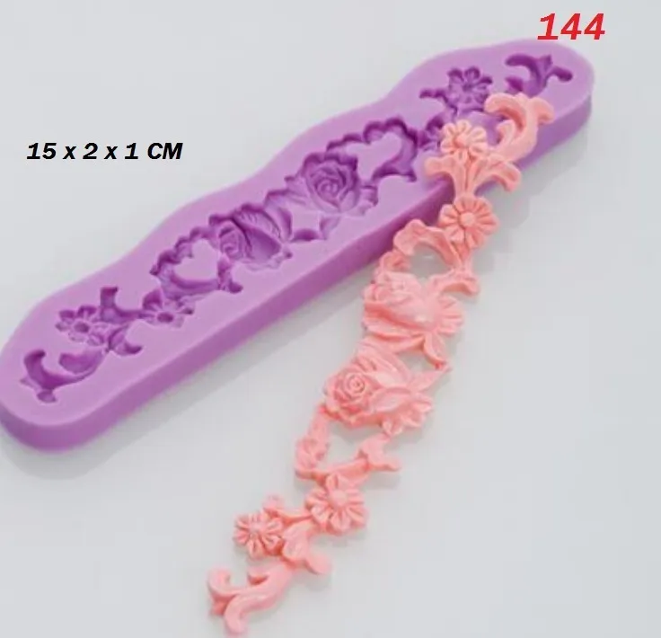 Molde de silicona guarda de flores con muestra BM 2205