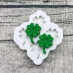 Molde de silicona para modelar trébol de 4 hojas x 4 cavidades