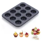 Molde de teflón para cupcakes x 12 cavidades