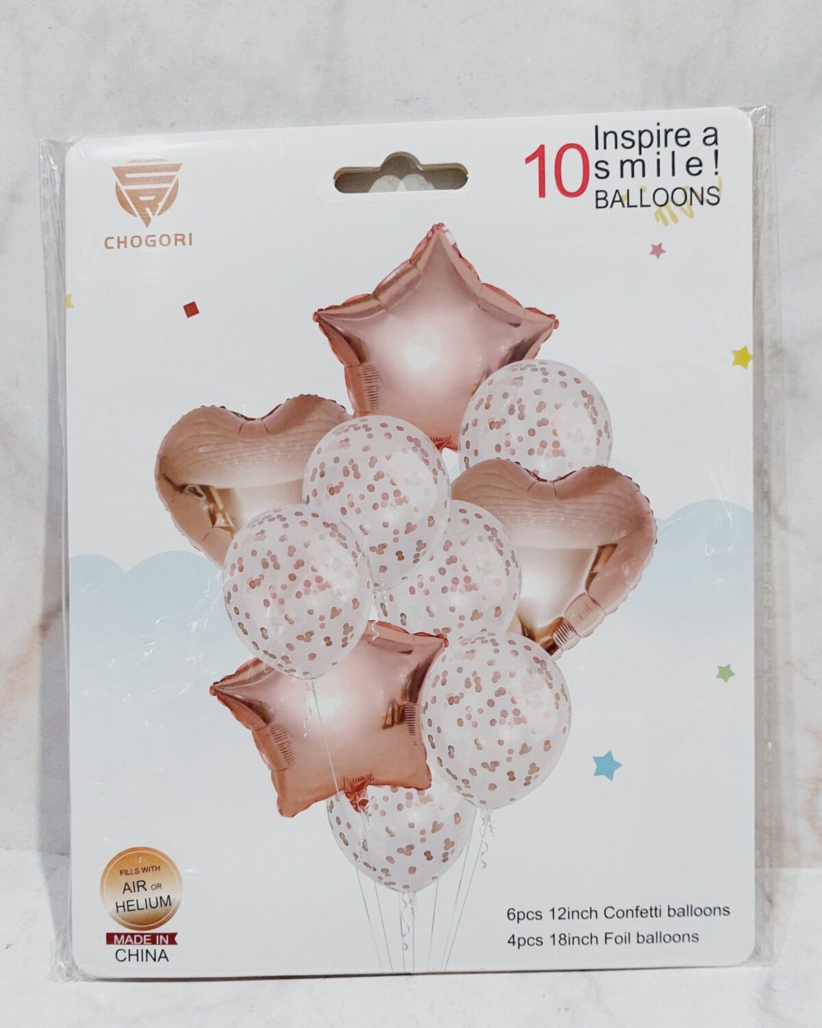 Set de 10 globos rosa gold 4 y 6 scaled