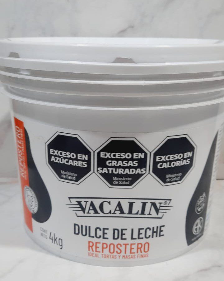 Dulce de leche repostero Vacalin x 4 kg