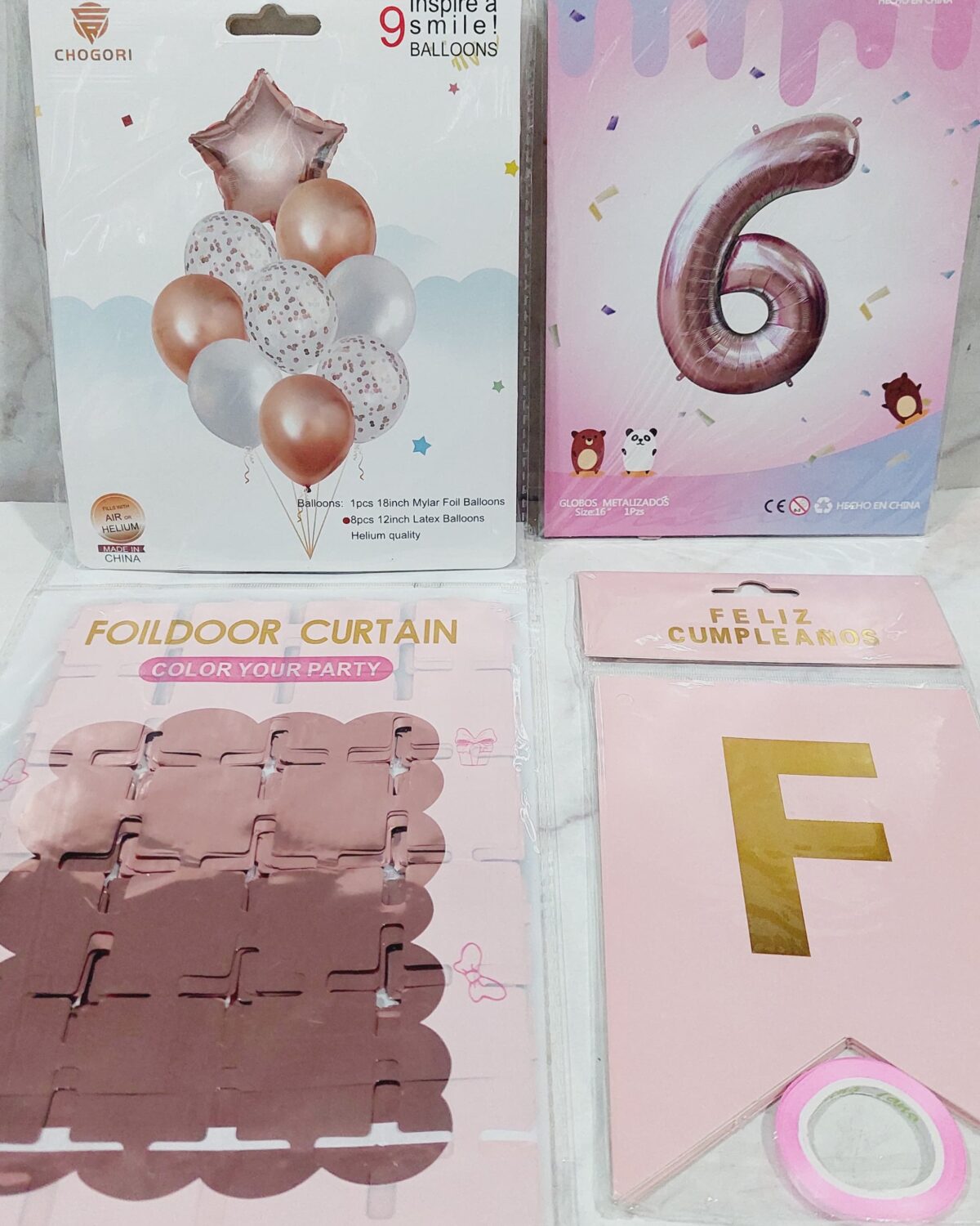 combo decoracion cumpleanos rosa gold scaled