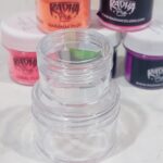 Set de 2 frascos mini de acrilico para usos multiples