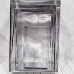 Set de 5 cinturas de hojalata rectangulares de 8 cm de alto diferentes medidas