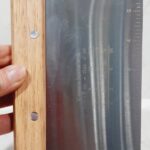 Espátula Scraper de acero inoxidable con mango de madera 15 cm