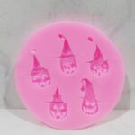 Molde de silicona  halloween mini calabazas x 5