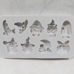 Molde de silicona  halloween miniatura x 9