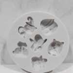 Molde de silicona  halloween miniatura x 6