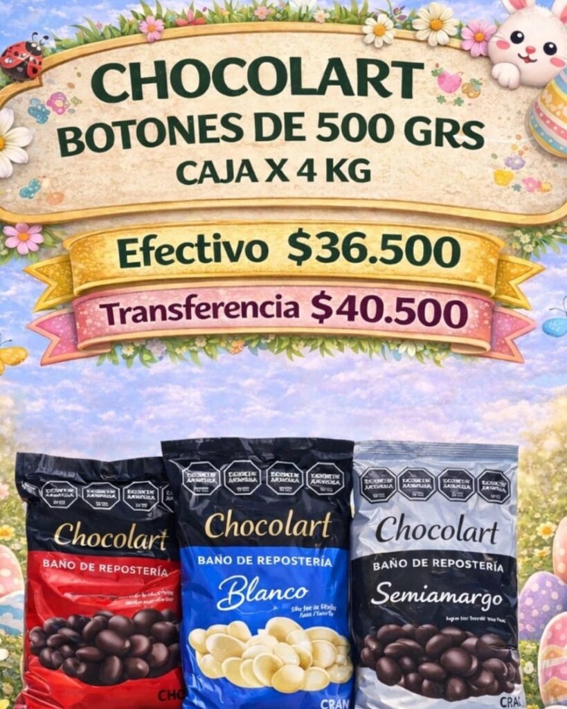 Bano de reposteria Chocolart paquete de 500 gramos