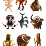 Lámina chocotransfers Huevo de Pascuas Brainron 8 cm