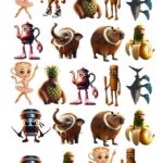 Lámina chocotransfers Huevo de Pascuas Brainron 5,5 cm