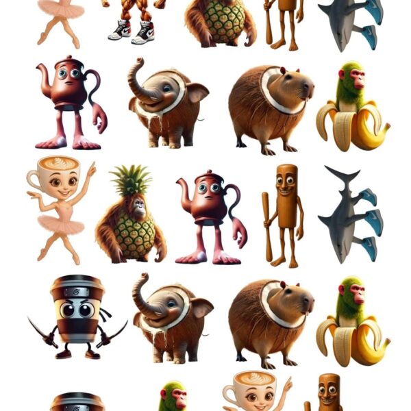 Lámina chocotransfers Huevo de Pascuas Brainron 5,5 cm