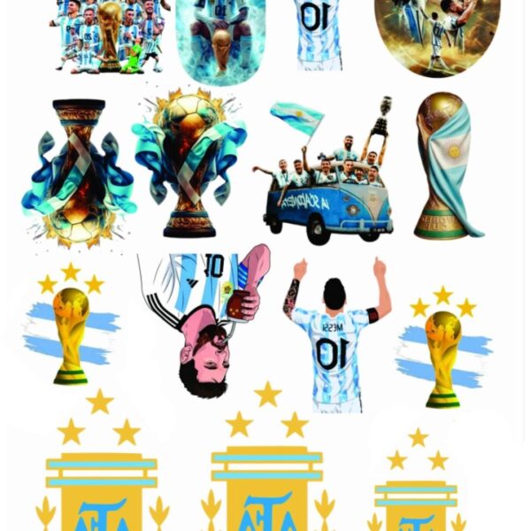 Lámina chocotransfers Huevo de La Selección Argentina