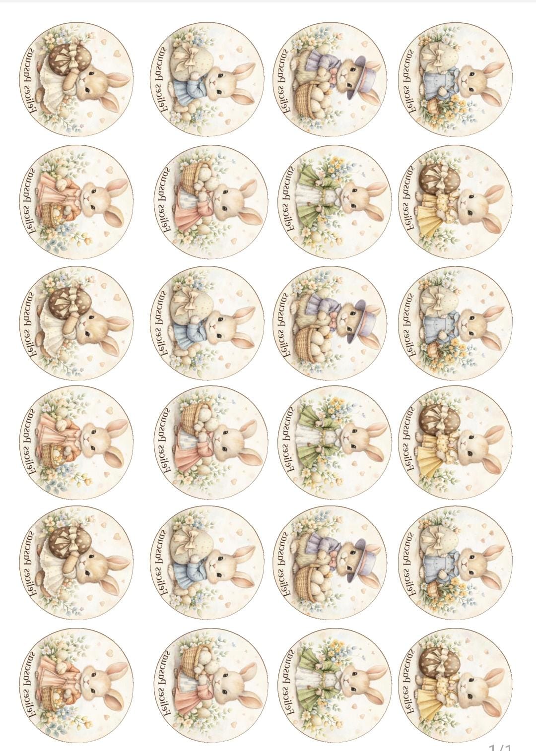 Chocotranster Pascuas Oreo M 2 Lámina chocotransfers Pascuas Oreo M 2 ( 2026) - Imagen 1