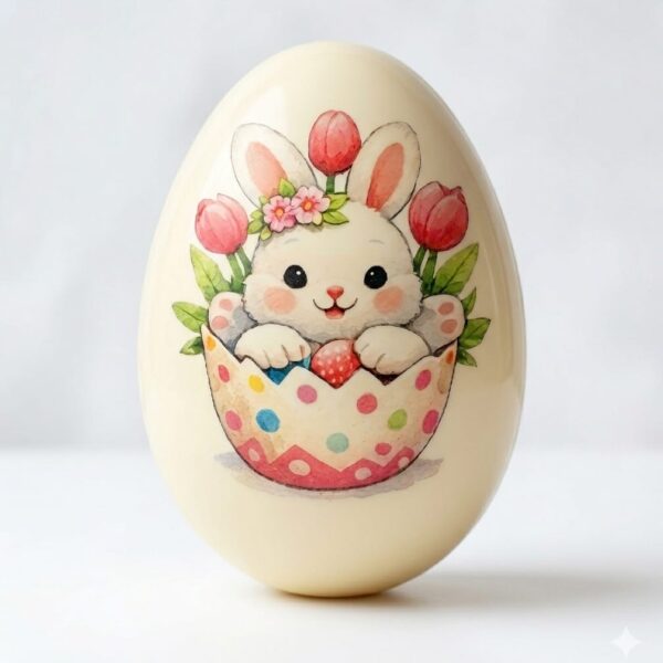 Lámina chocotransfers Huevo de Pascuas conejitos 2