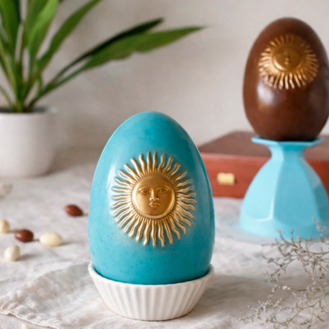 Set de 2 placas de acetato Parpen Huevo con sol de Mayo