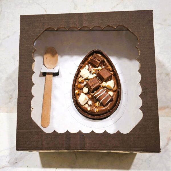 Caja para huevo de pascuas relleno estampada eco craft x 10 u PREVENTA