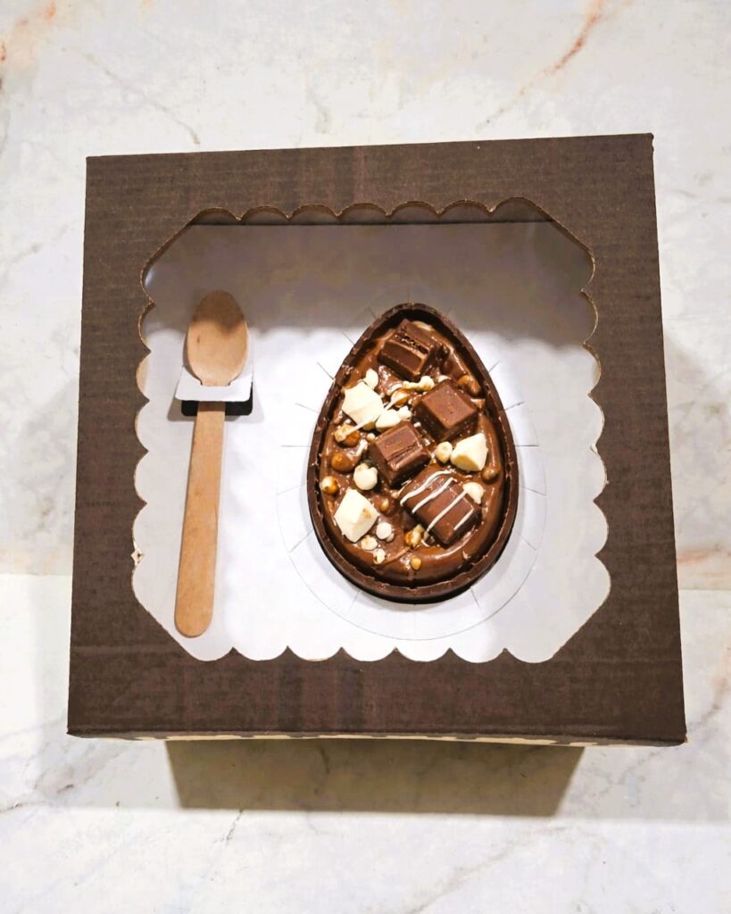 caja para medio huevo craft estampado 2