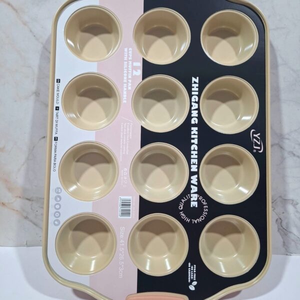 Molde de metal  para cupcakes x 12 cavidades - Imagen 2