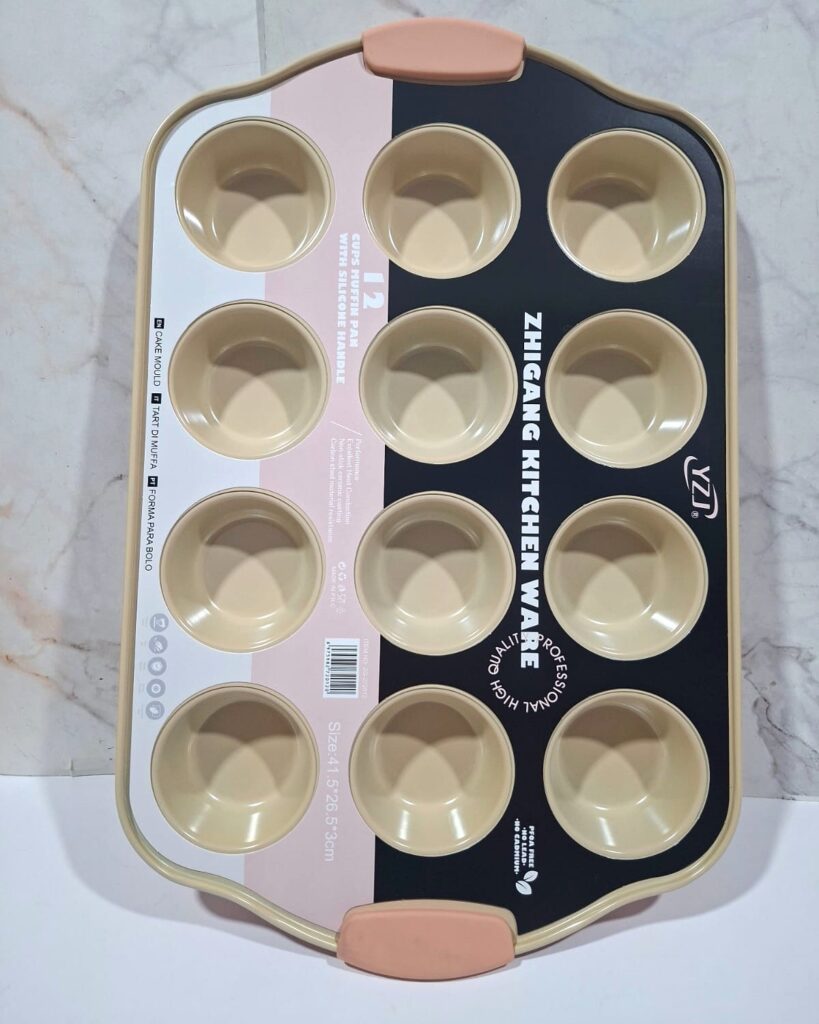 Molde de cupcake x 12 salmon