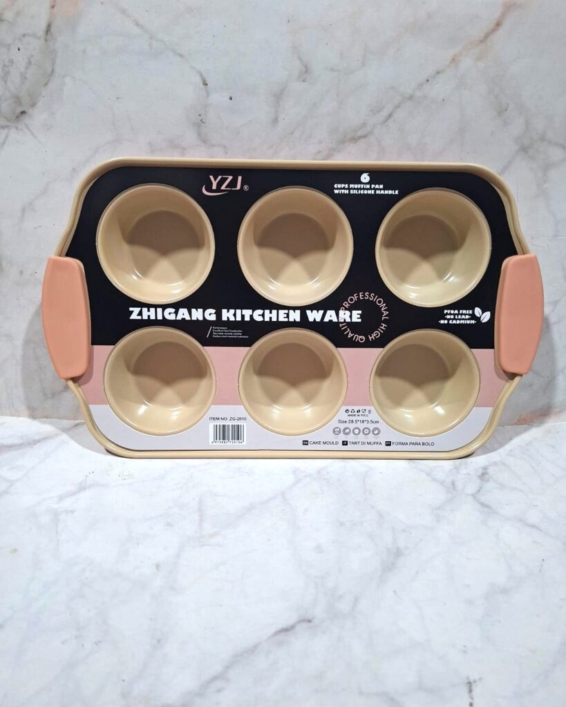 Molde de cupcake x 6 salmon 1