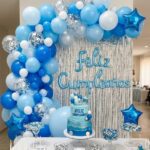 Set de decoración x 72 piezas azul y celeste