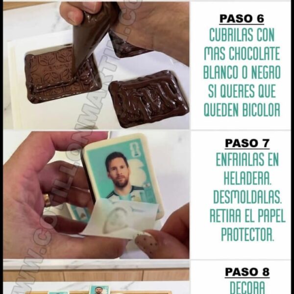Lámina chocotransfer figuritas del mundial Selección Argentino - Imagen 3