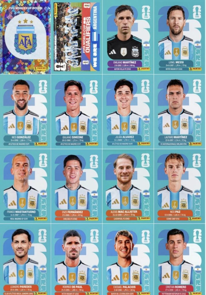 CHOCOTRANSFER FIGURITAS SELECCION ARGENTINA