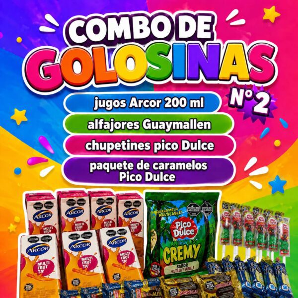 Combo de golosinas Nº 2 para 30 niños