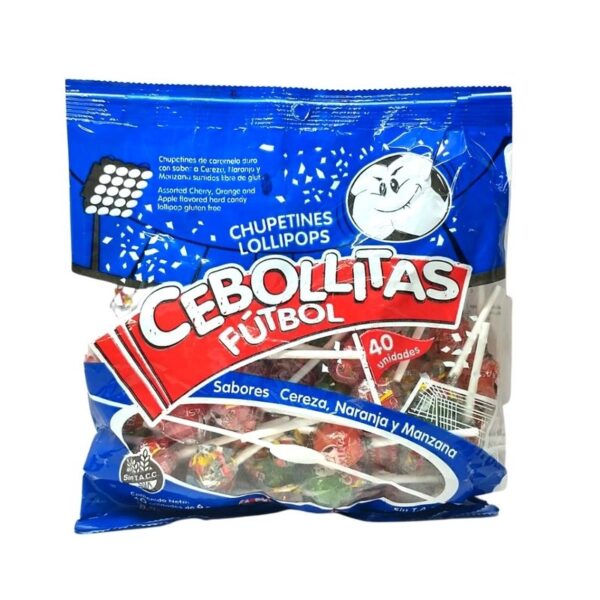 Chupetin Lheritier pelotitas  frutales x 40 u Cebolitas