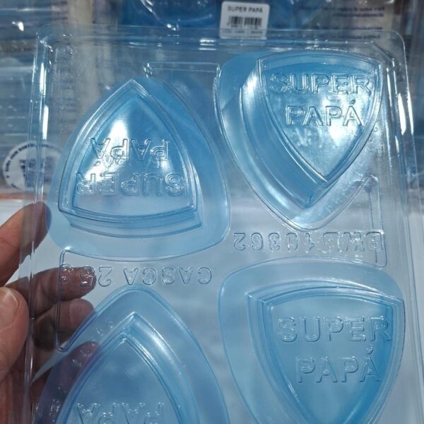 Molde BWB 3 partes Día del padre Escudo Super Papá - Imagen 3