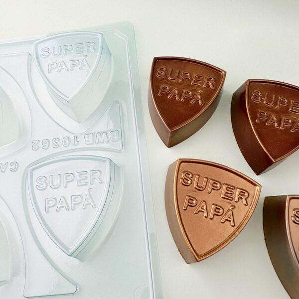 Molde BWB 3 partes Día del padre Escudo Super Papá