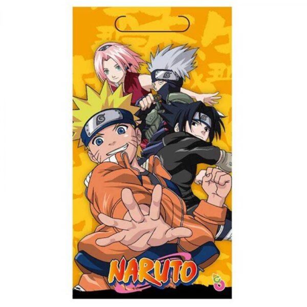 Naruto Bolsitas de papel estampadas con gliter x 8 u - Imagen 9
