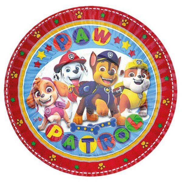 Patrulla canina servilletero estampado con 15 servilletas lisas blancas. - Imagen 3